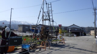 黒部市　若栗地区土質調査業務が完了しました。