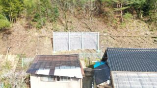 観音堂地区崩壊土砂防止柵工事が完成しました！！
