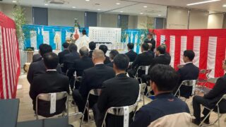 北陸銀行魚津支店　竣工式典