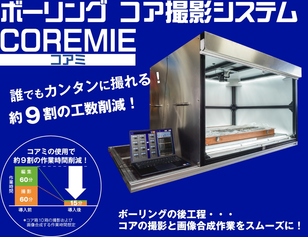 地質調査課に新しい撮影システムが仲間入りしました